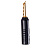 Atlas Cables Achromatic Gold Z Plug Crimp Black