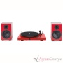 PRO-JECT JukeBox E1+Speaker Box 5 Set Piano Red