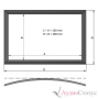 Kauber Frame Sferic Velvet 99" 124x220 White Flex 16:9