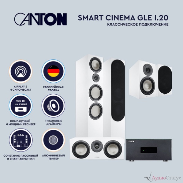 Canton Smart Cinema GLE I.20 White