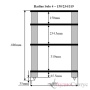 Solid Tech Radius Solo 4 black corner-pillars Walnut