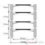 Solid Tech Hybryd 4 (200x275x275x200mm) Silver/Walnut