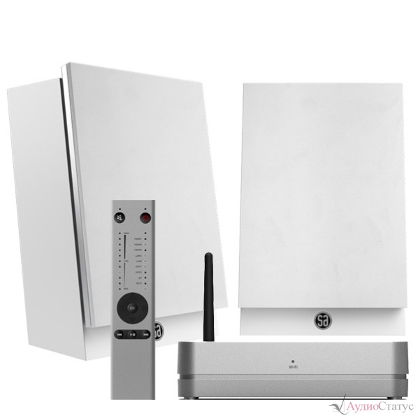 System Audio Legend 1 Silverback + Stereo Hub Satin White